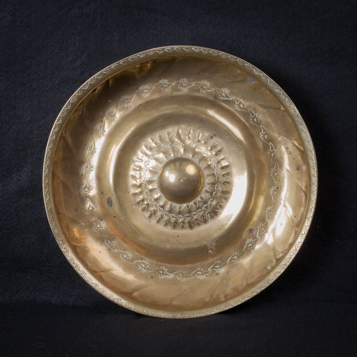 Late 16th century brass bowl
