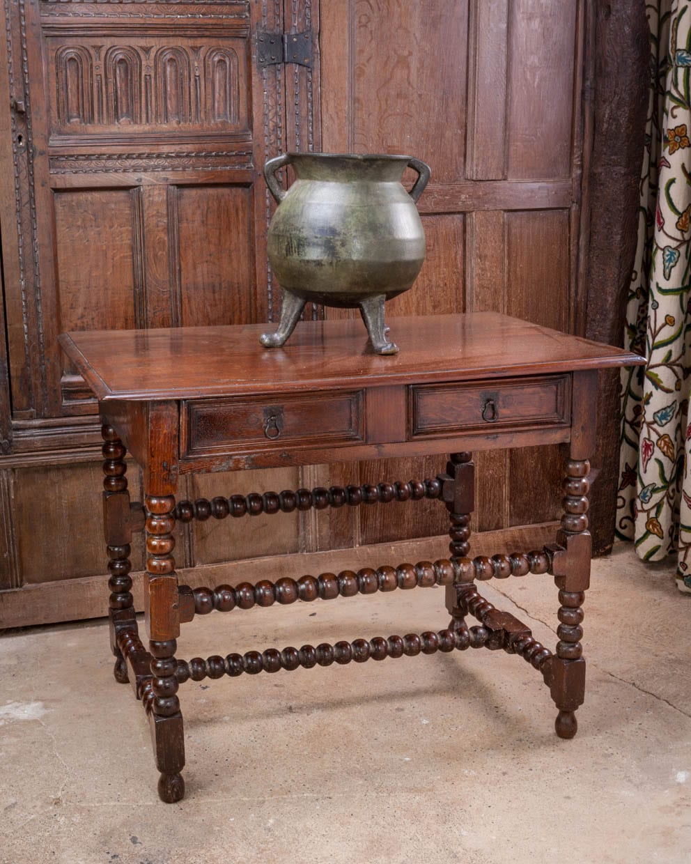 Charles II oak side table