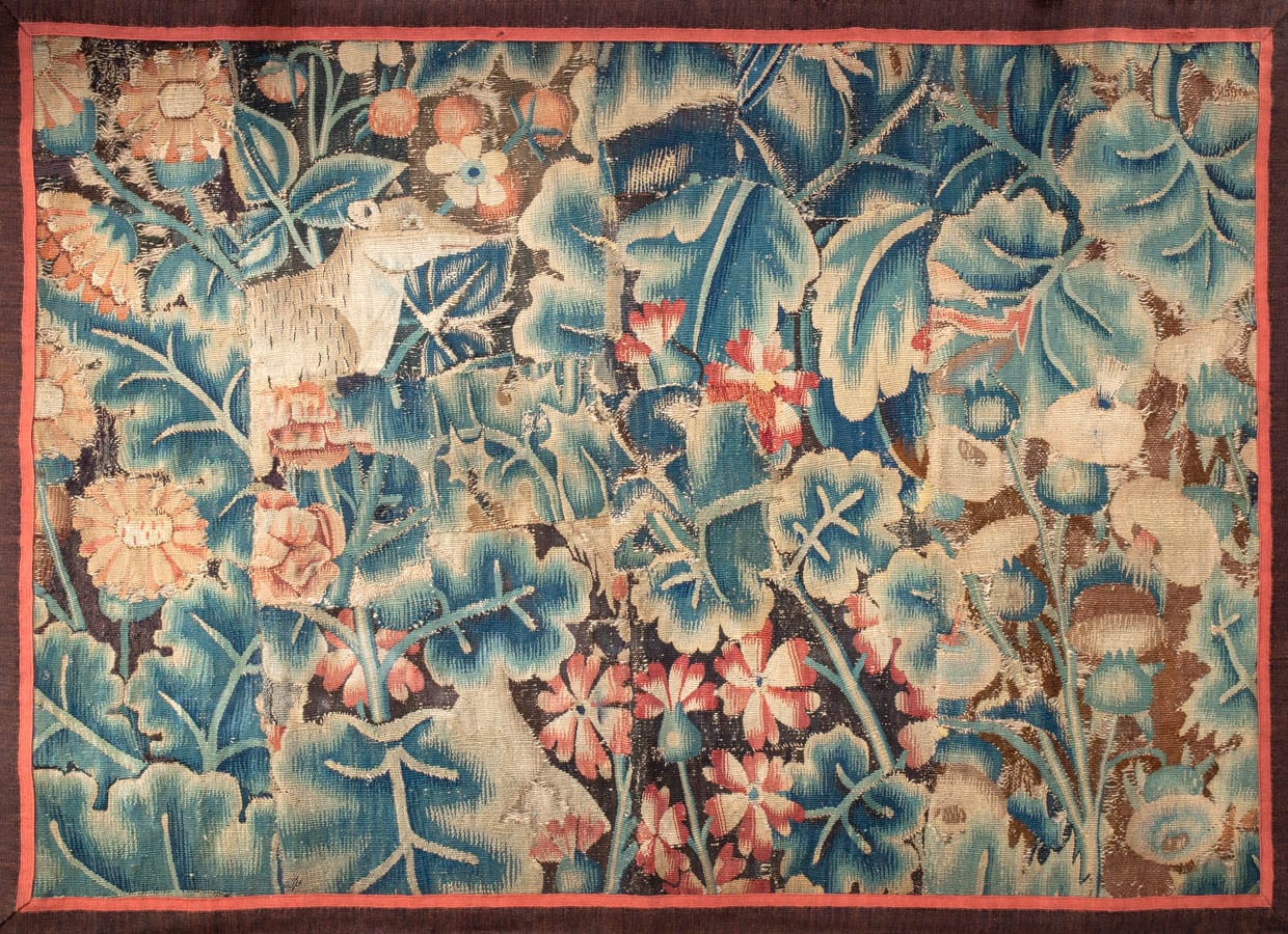 Flemish 16th century tapestry fragment