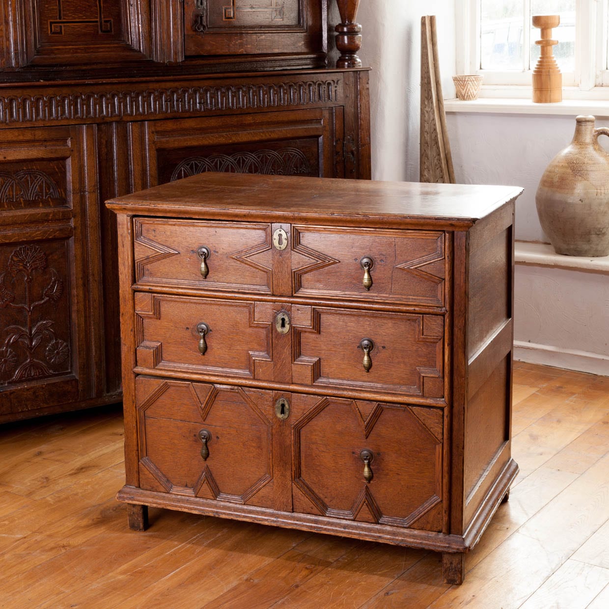 Charles II chest of drawers