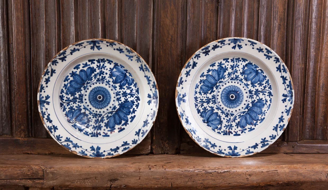 18th century Delft plates