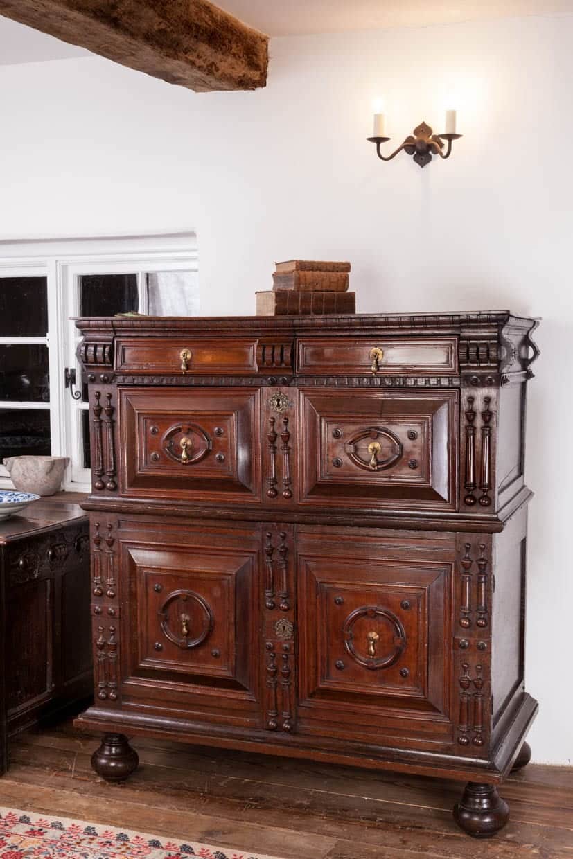 Charles II enclosed chest of drawers