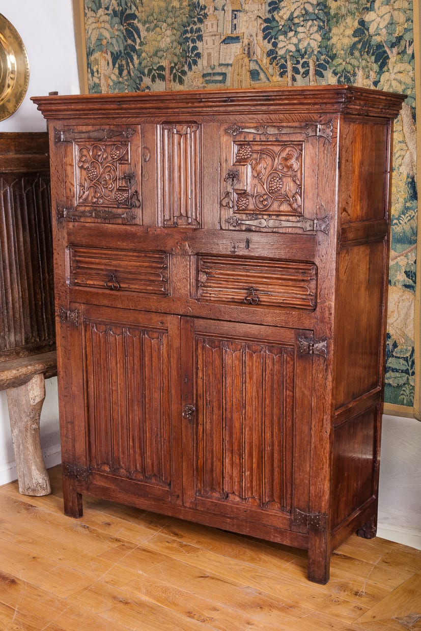 Henry VIII joined oak cupboard