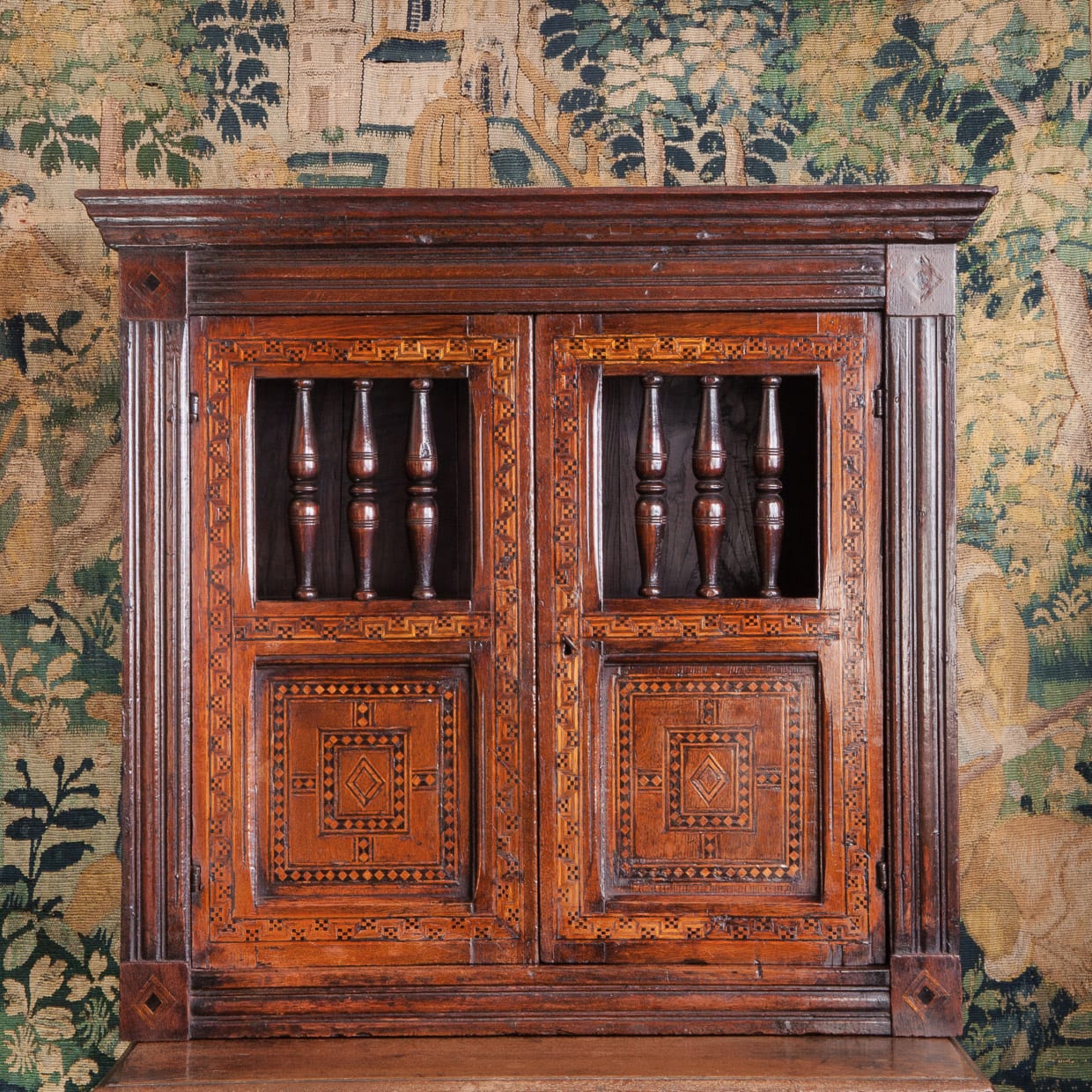 James I mural livery cupboard