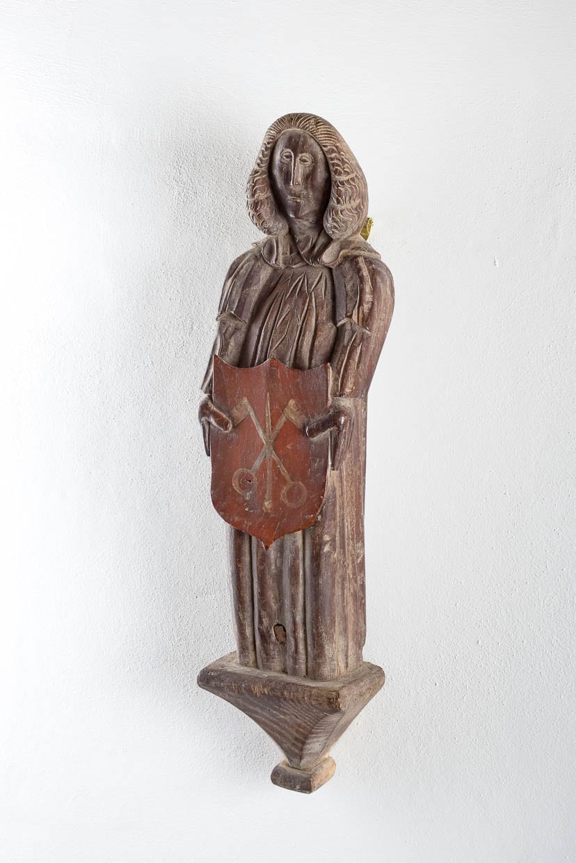 15th century English carved angel