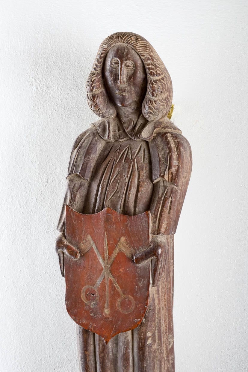 15th century English carved angel