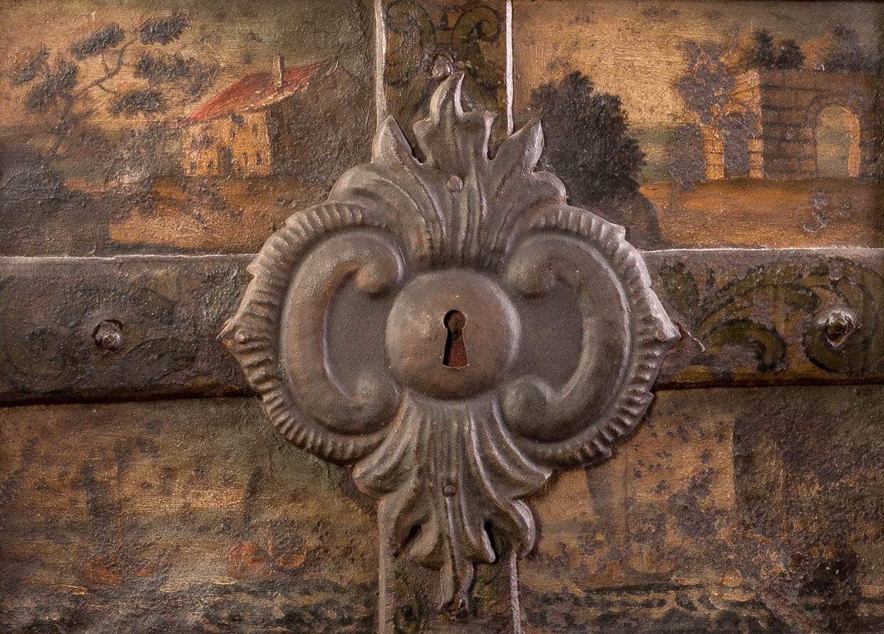 17th century iron strong box