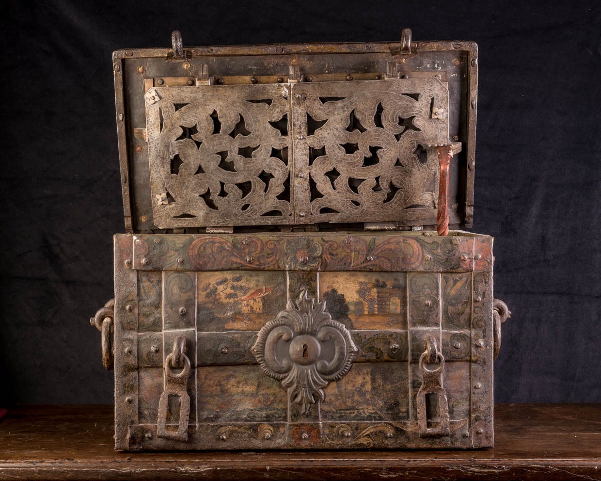 17th century iron strong box