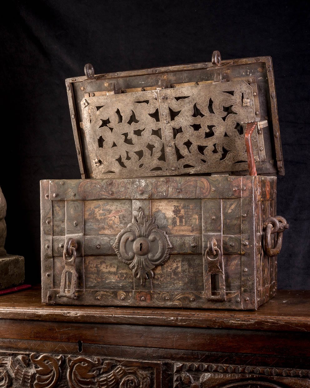 17th century iron strong box