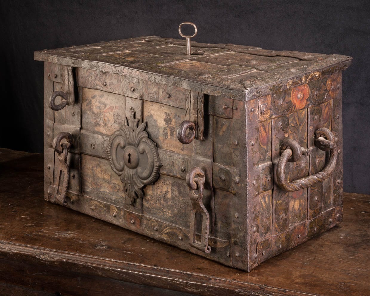 17th century iron strong box