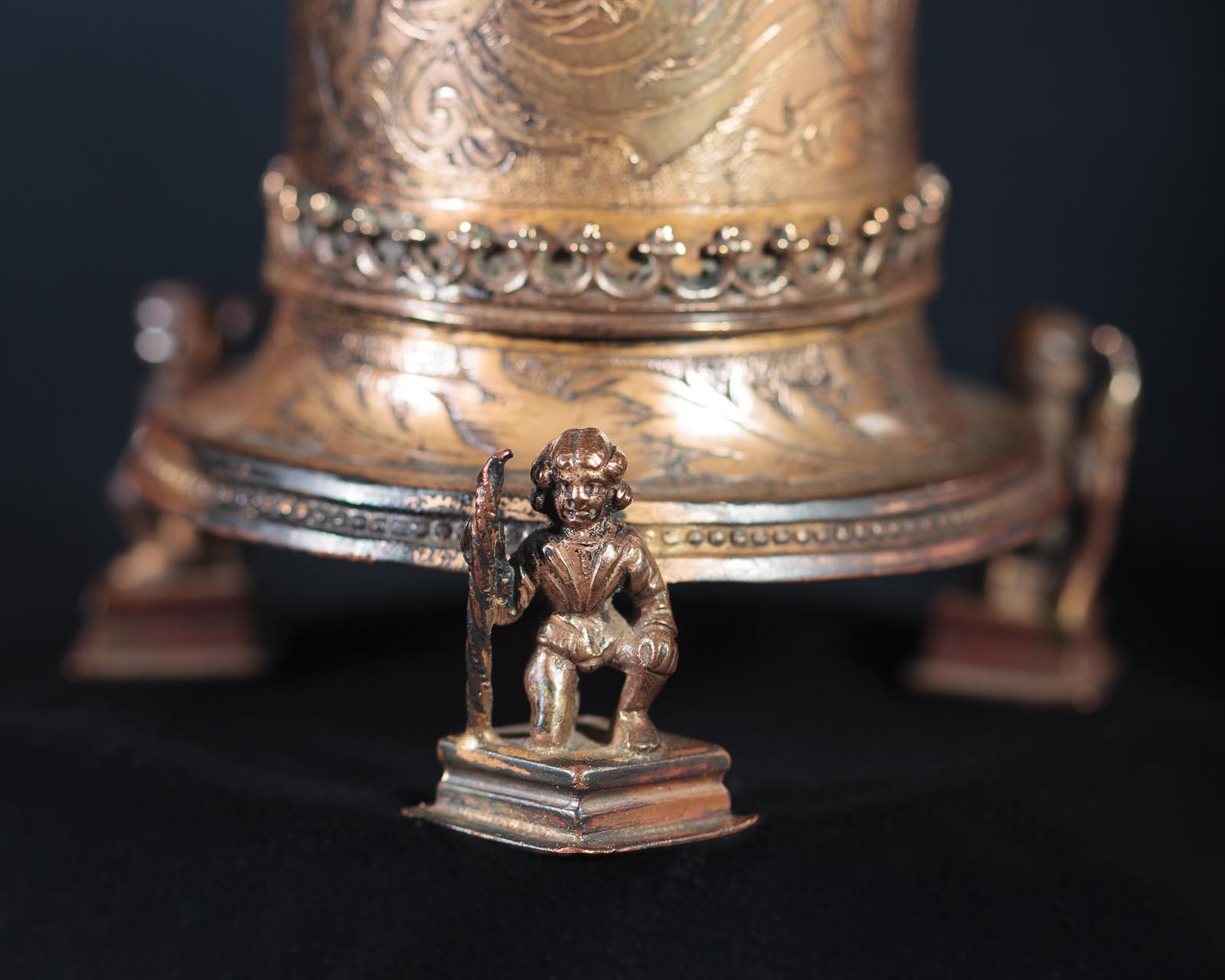 Late 15th century copper gilt beaker