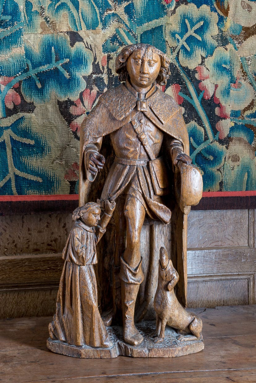 Gothic sculpture of St Roch