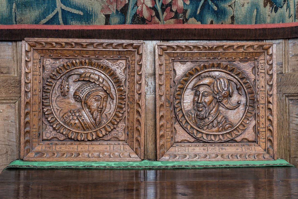 Henry VIII oak portrait panels