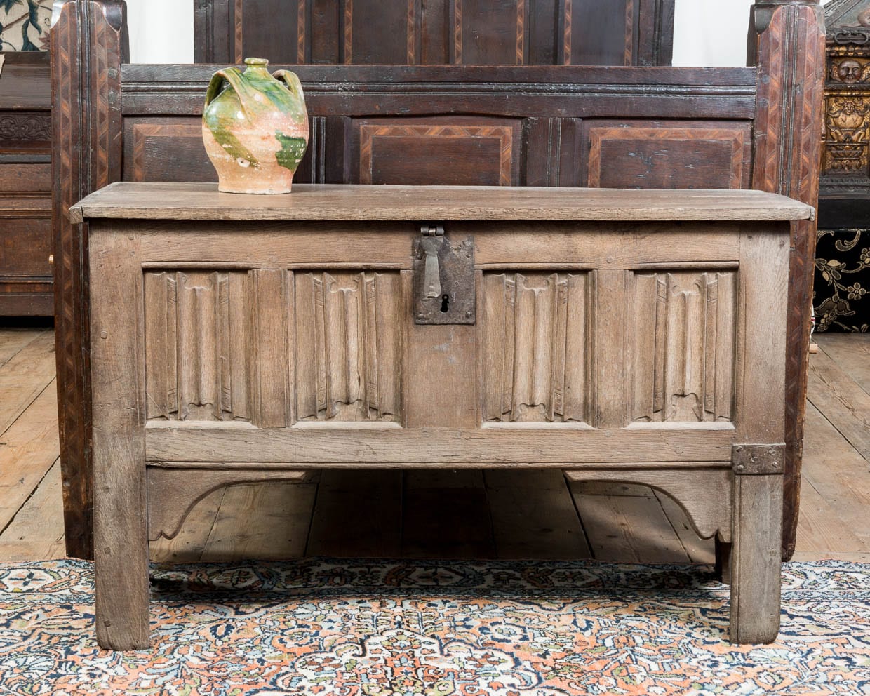 Henry VIII linenfold chest