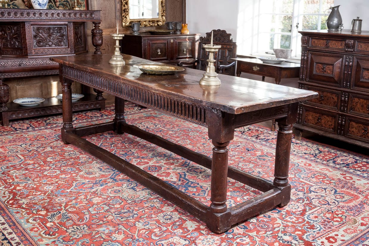 James I joined oak long table