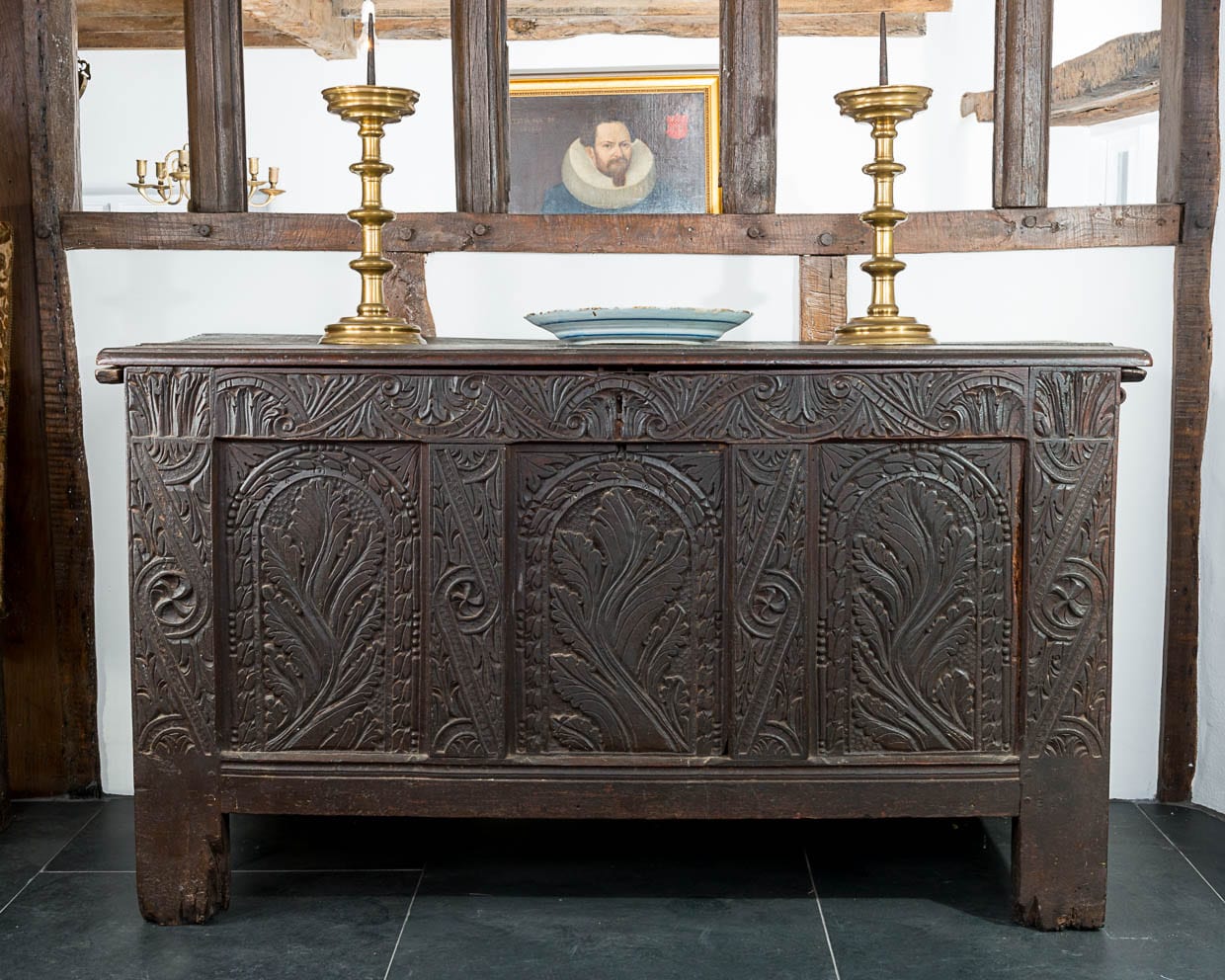 James I Exeter oak chest