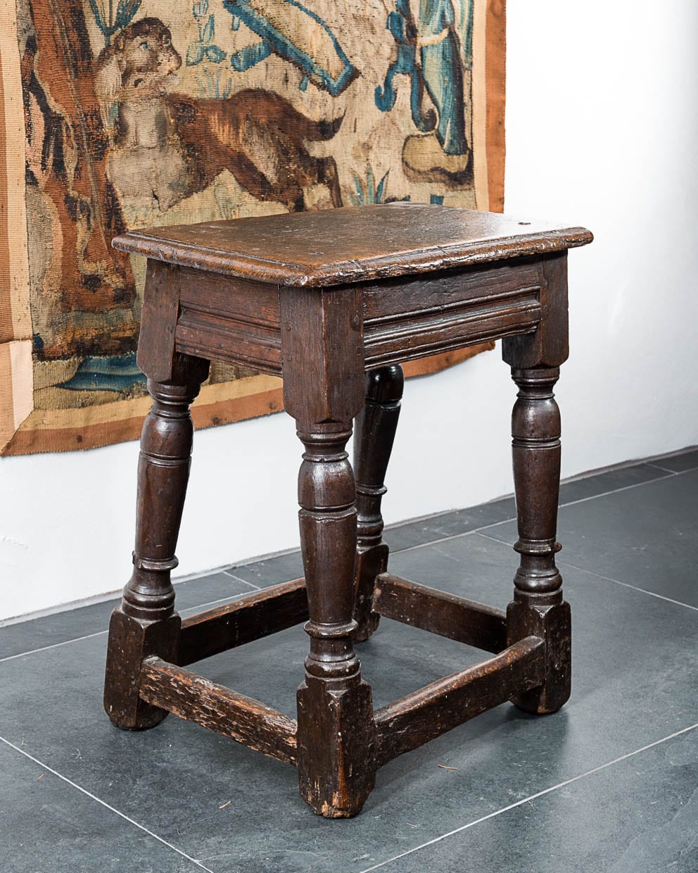 Charles I joined oak stool
