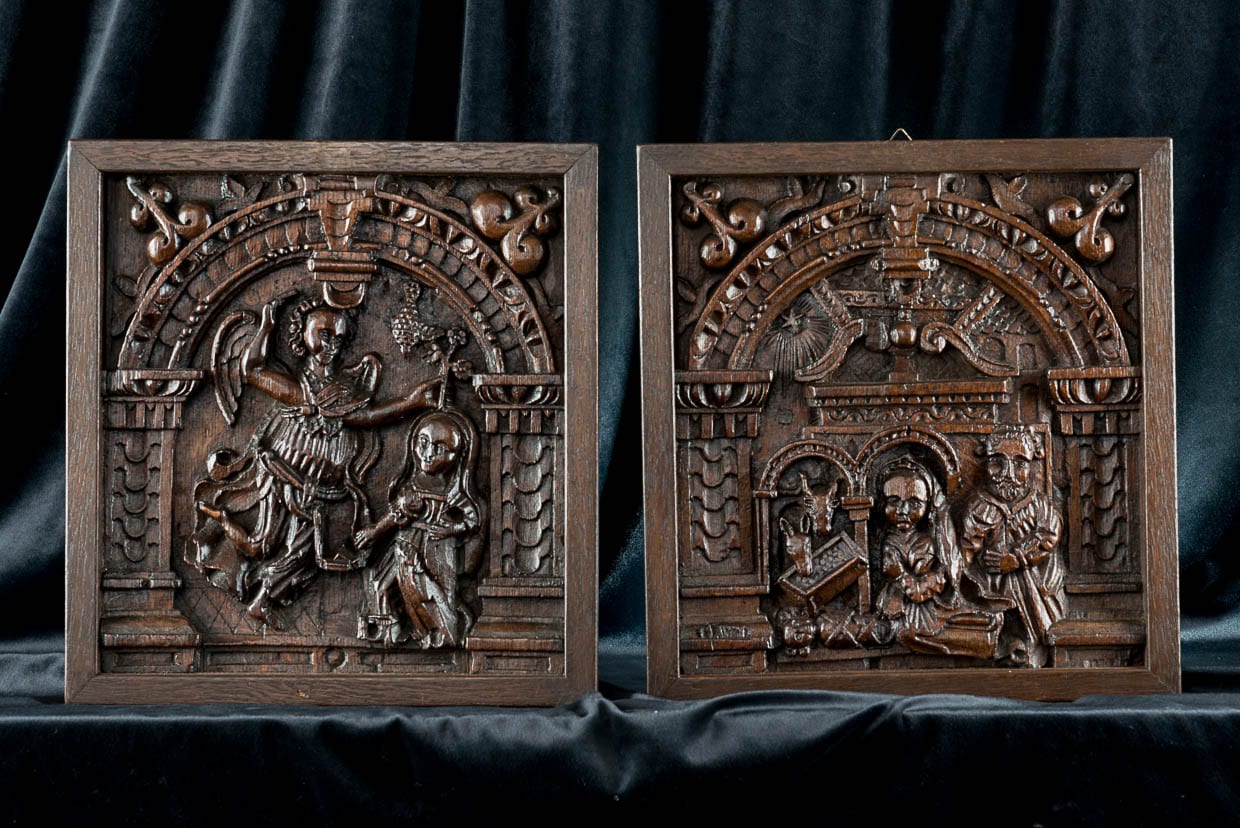 Pair of Renaissance carved panels