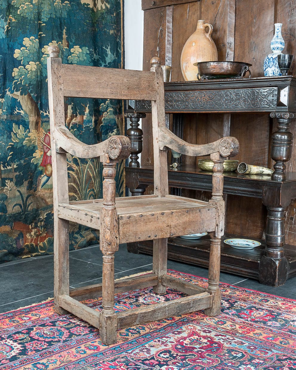 Late Renaissance walnut armchair