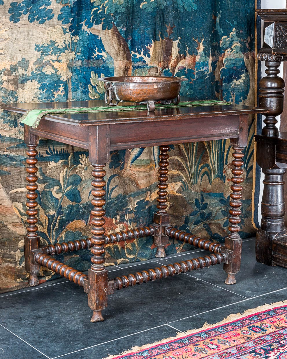 17th century oak side table