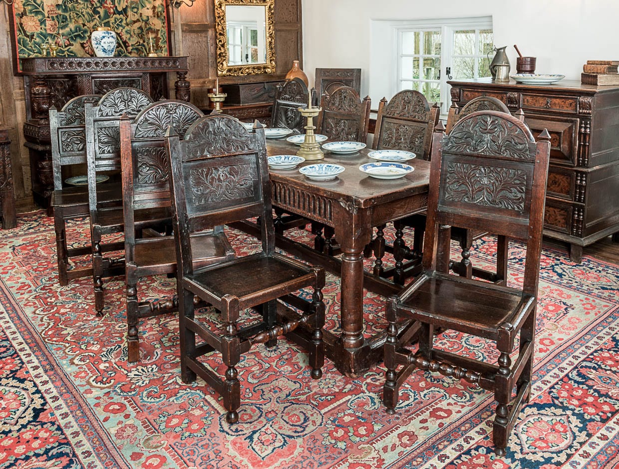 Charles II Lancashire backstools