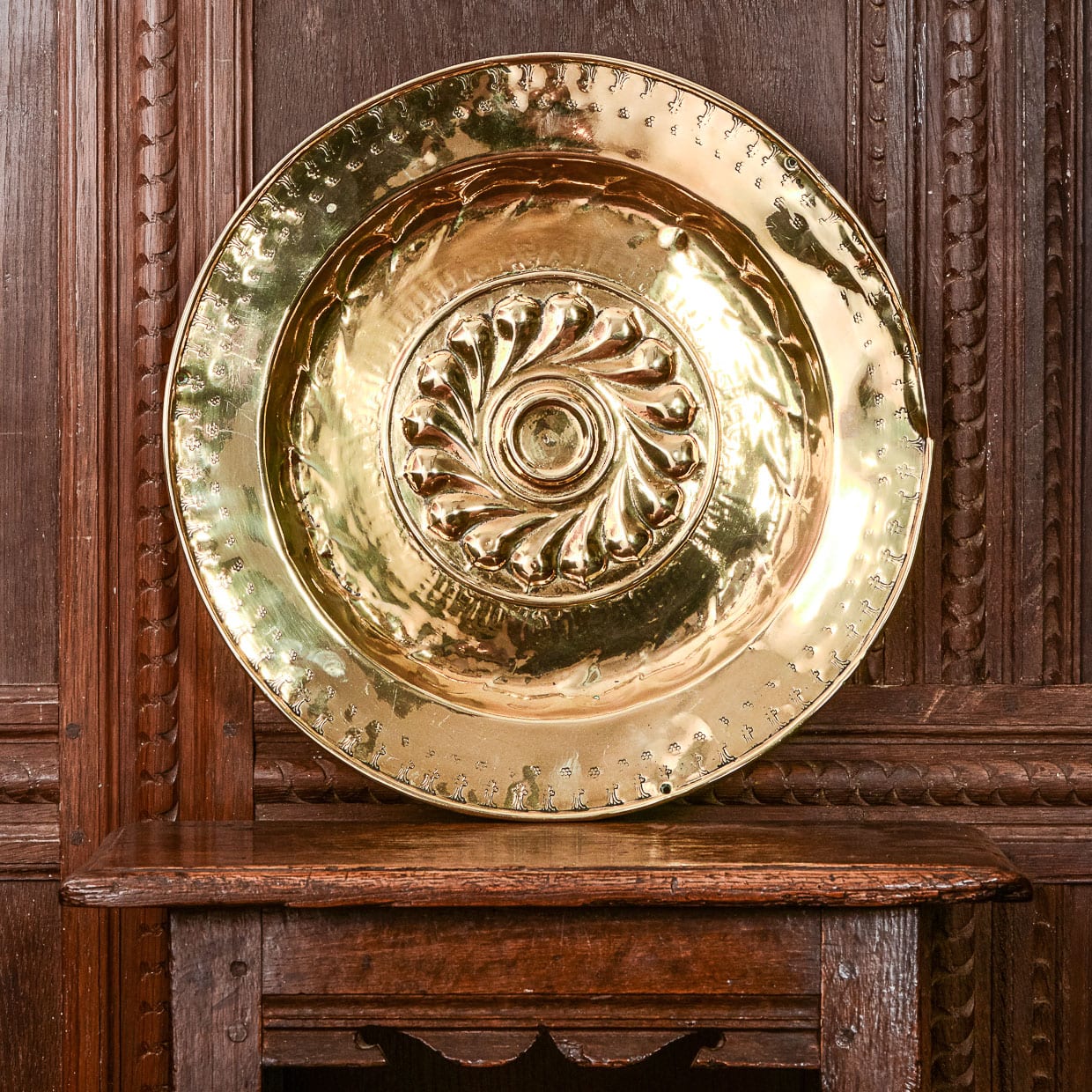 16th Century Nuremberg Brass Alms Dish