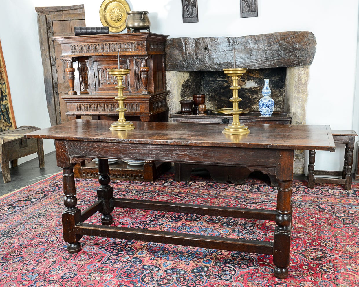Charles I oak serving table