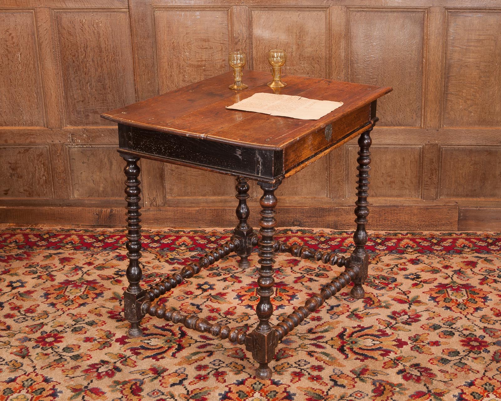 17th century joined oak table