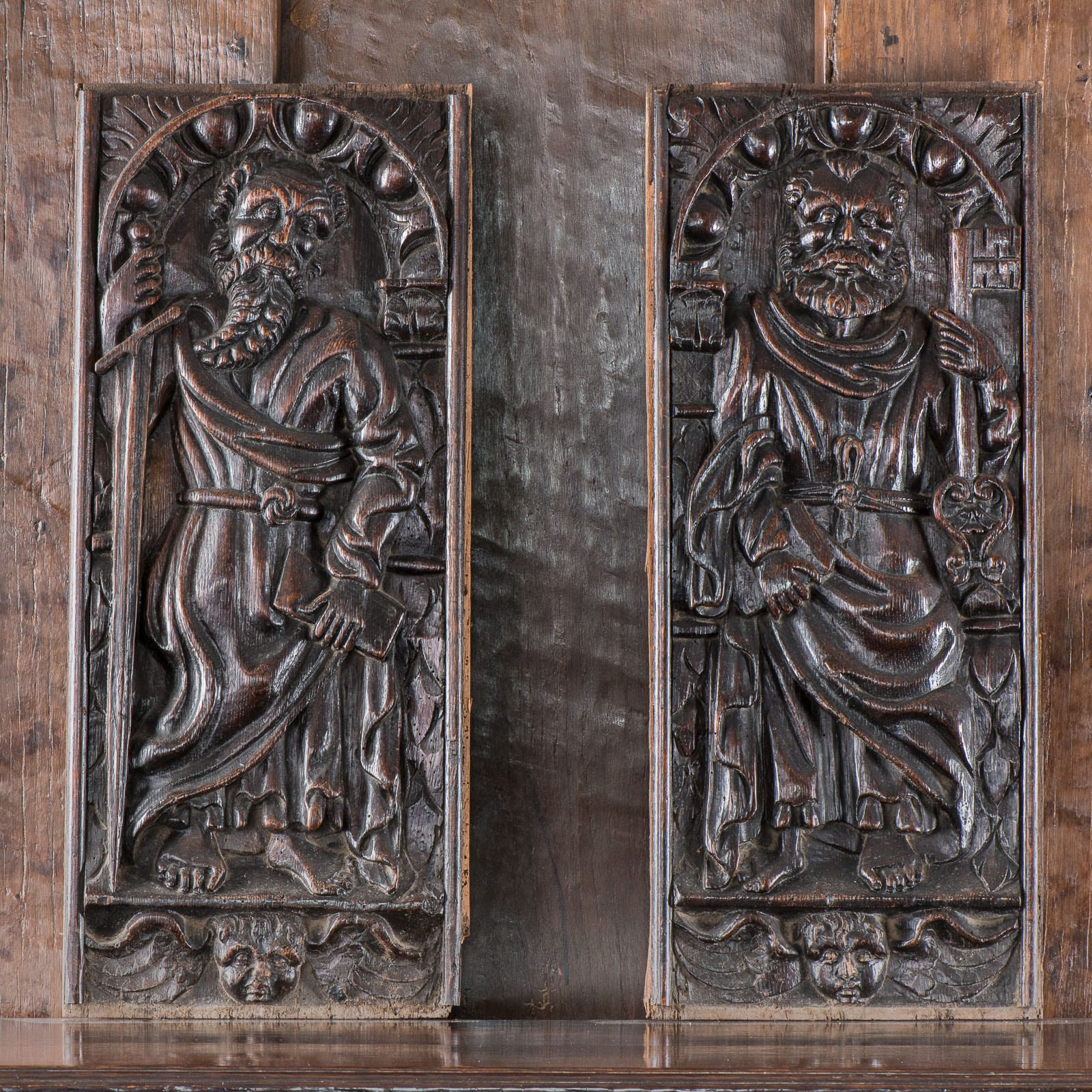 Pair of Renaissance carved panels