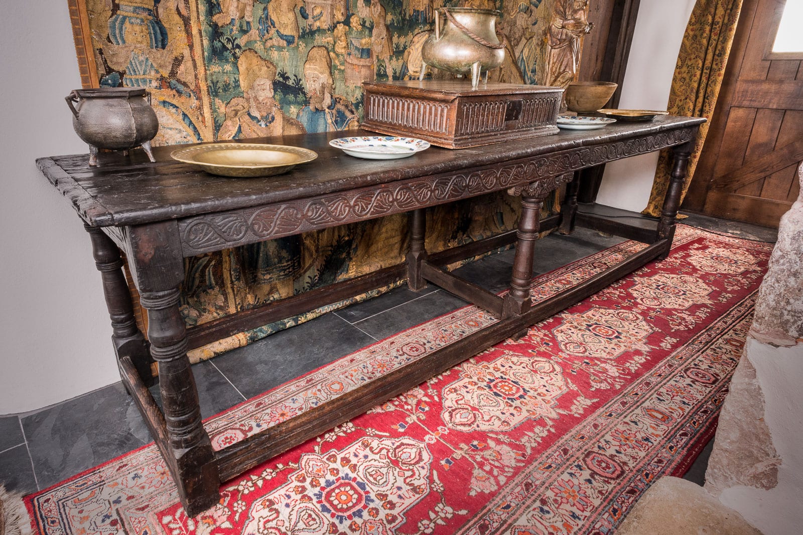 17th century joined oak table