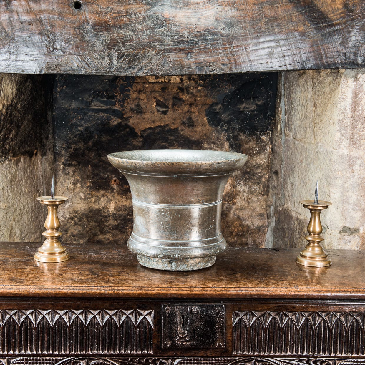 17th century bronze mortar