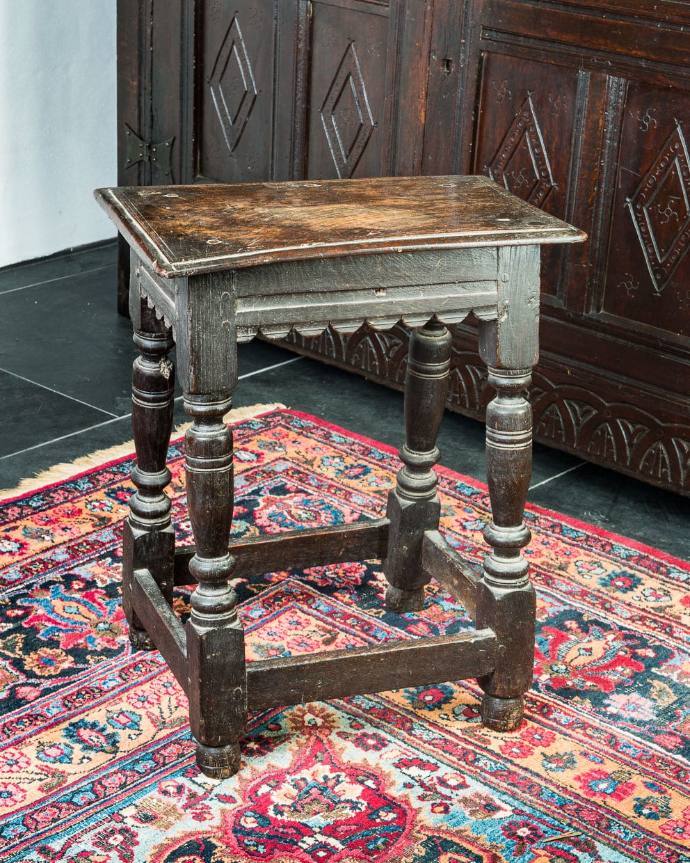 Charles I joined oak stool
