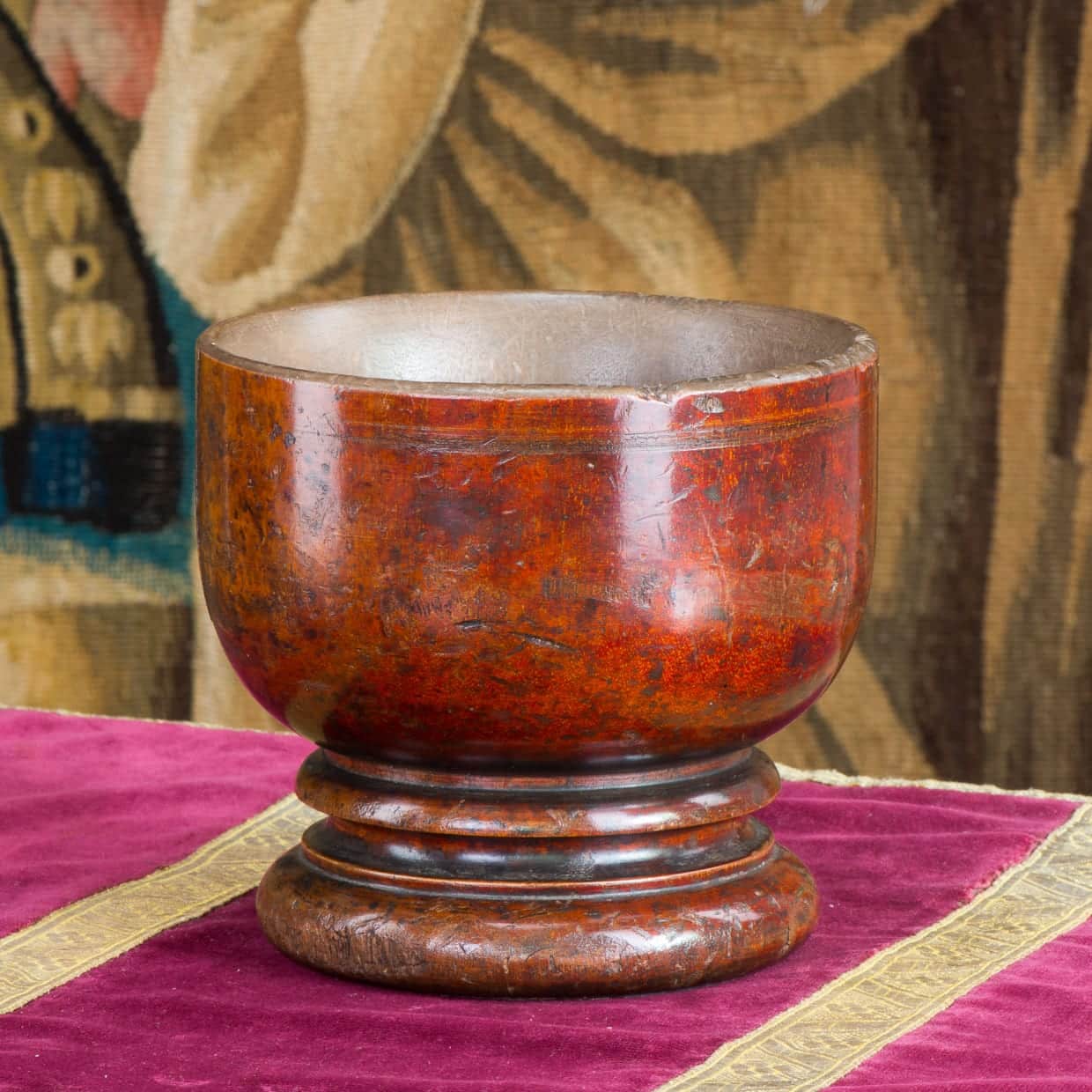 18th century fruitwood bowl