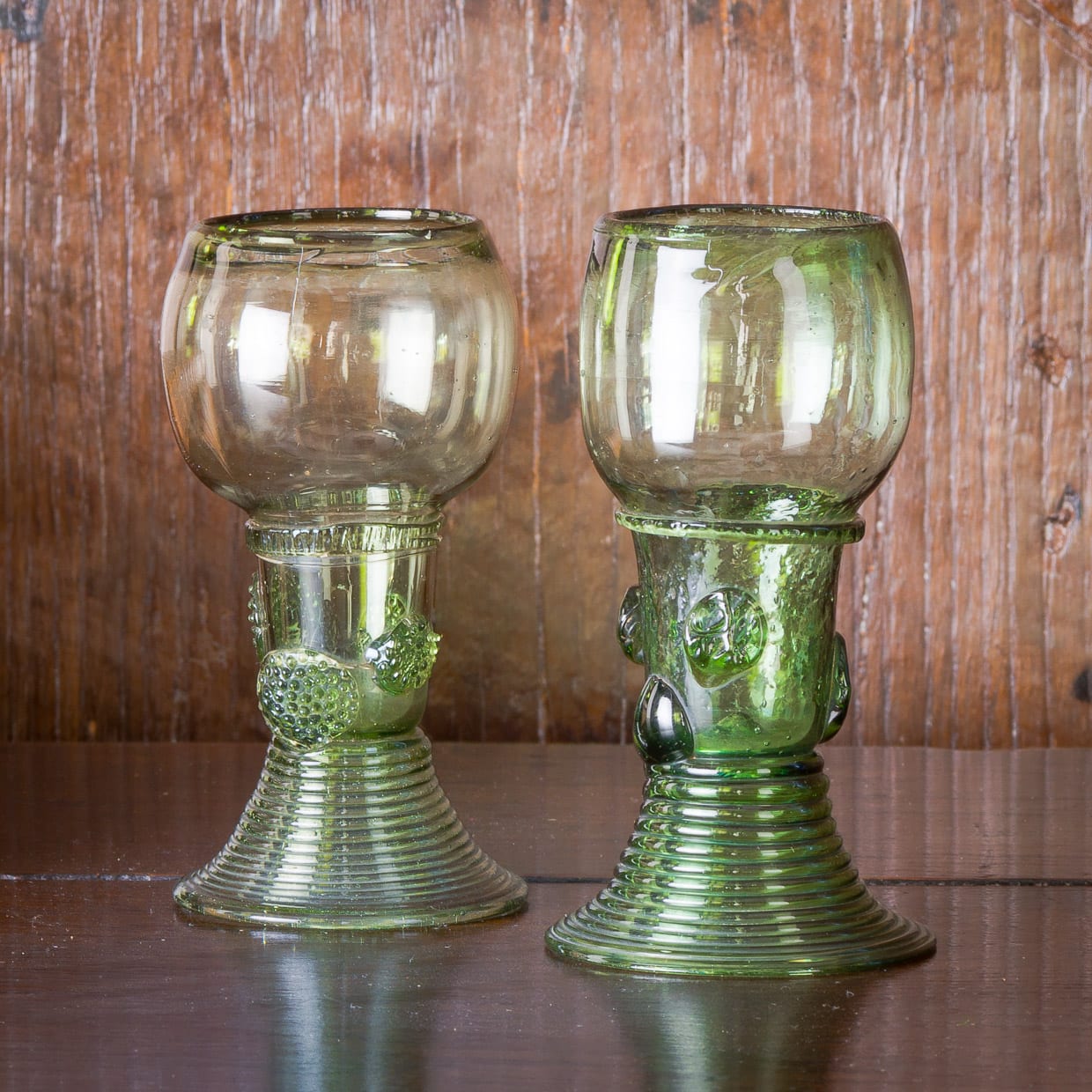 17th century Roemers wine glasses