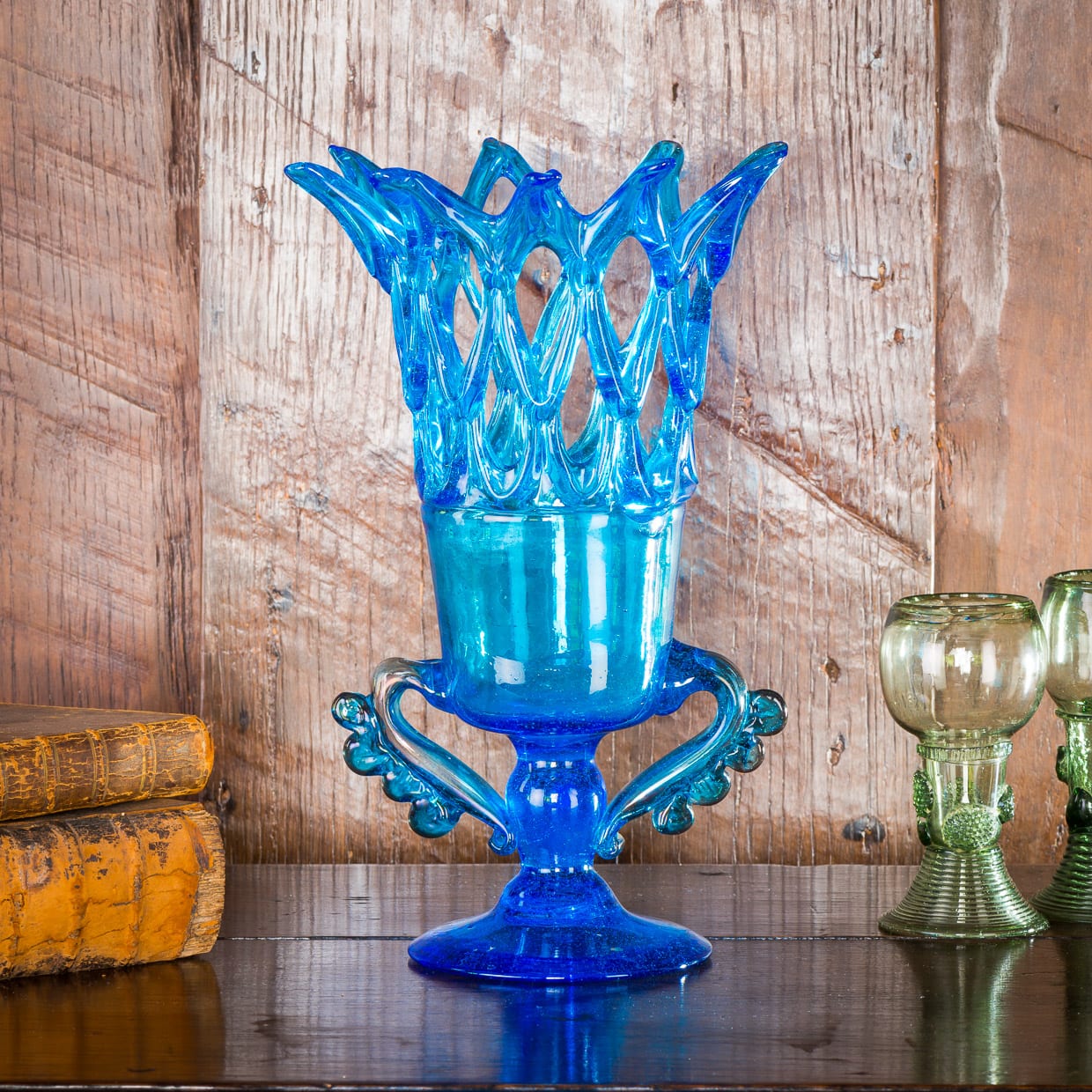 17th century Catalonia glass vase