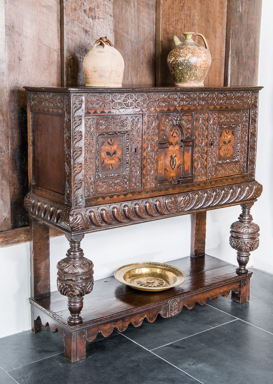 James I inlaid livery cupboard