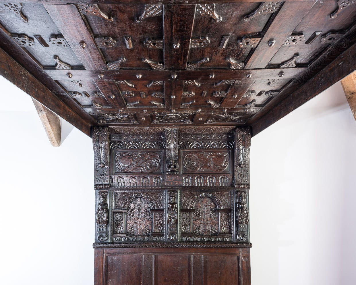 Charles I oak tester bed