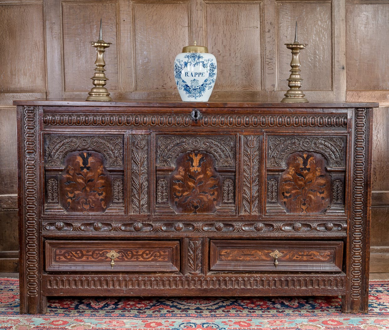 James I oak chest