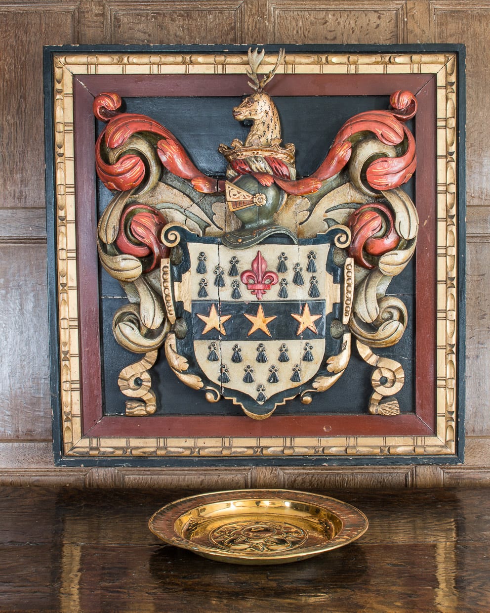 17th century armorial with the arms of the Lister family