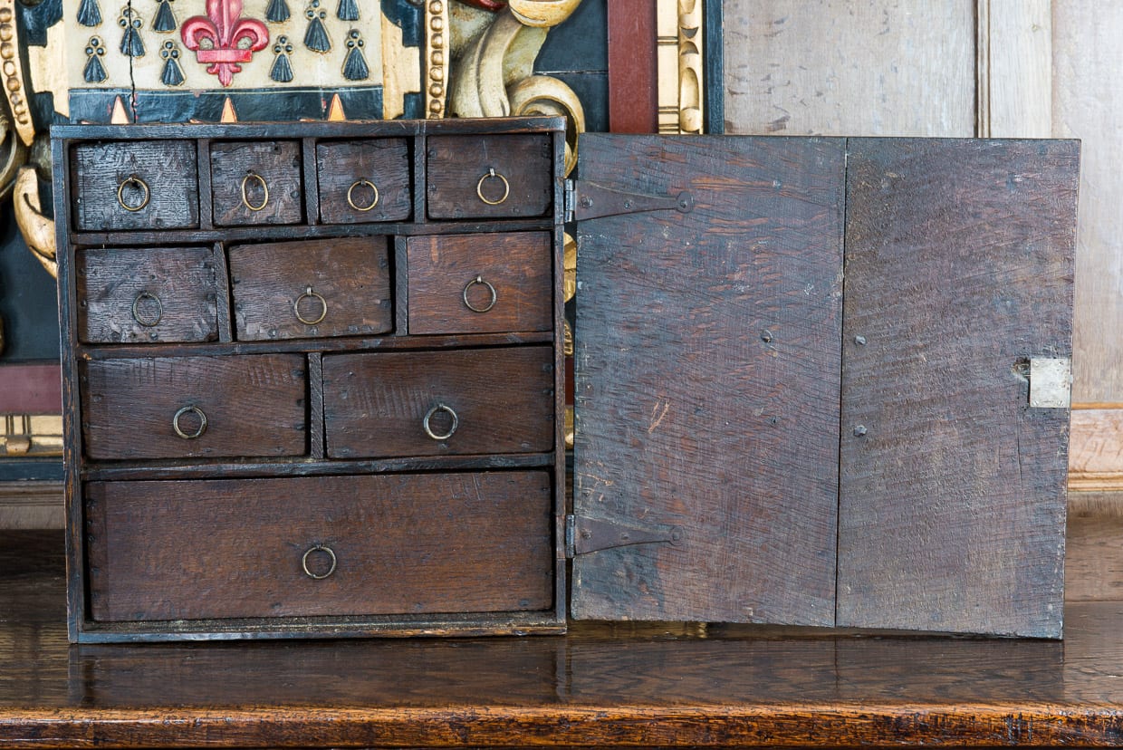 Charles I oak spice cabinet