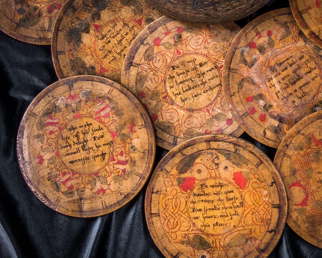 Rare set of twelve Elizabeth I sycamore roundels