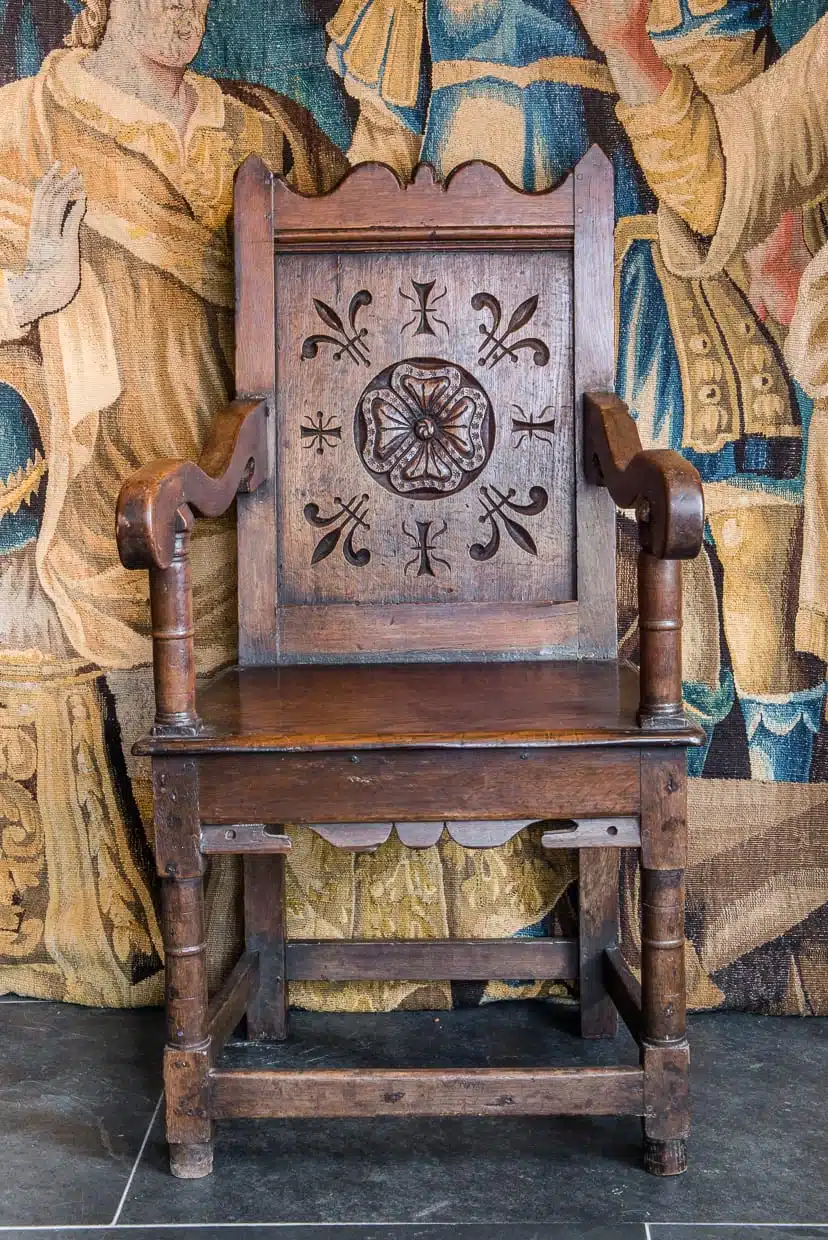 Charles I joined oak armchair