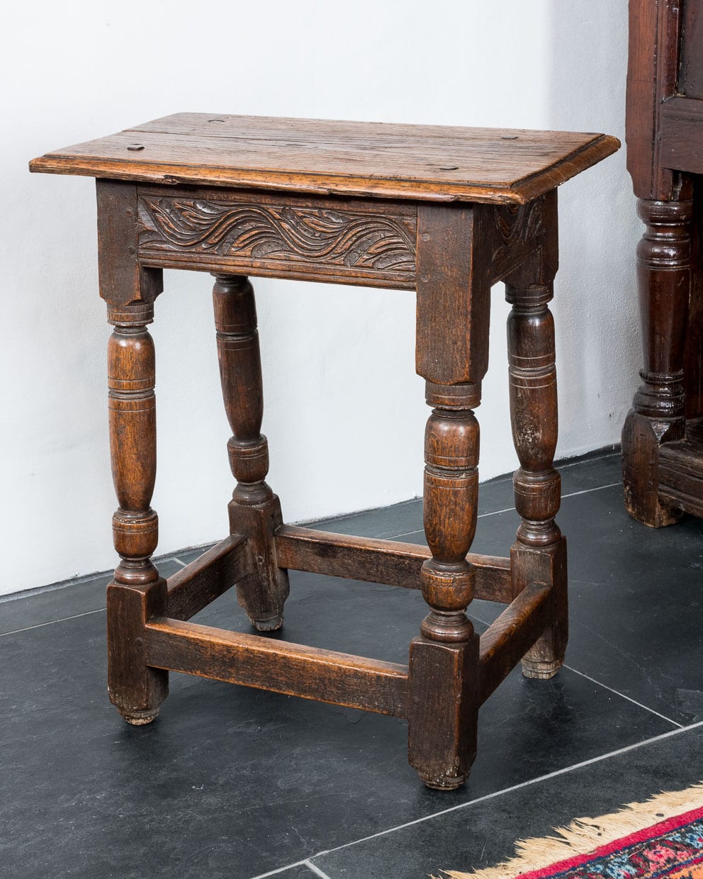 Charles I joined oak stool