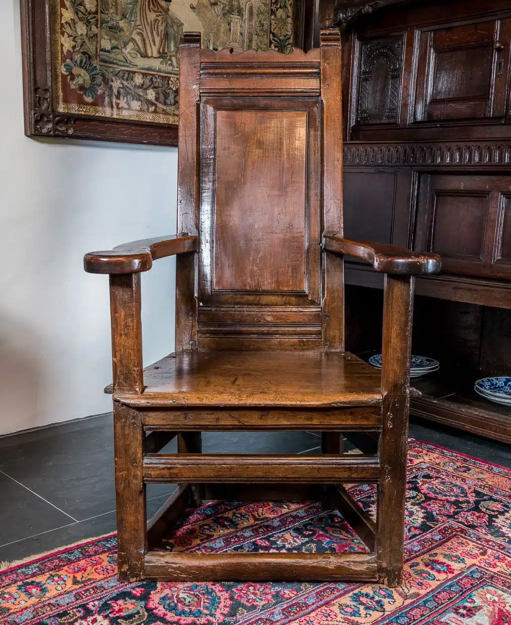 17th century sycamore armchair