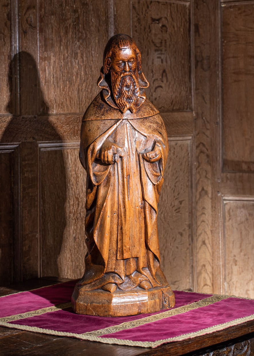 Late Gothic sculpture of St Anthony