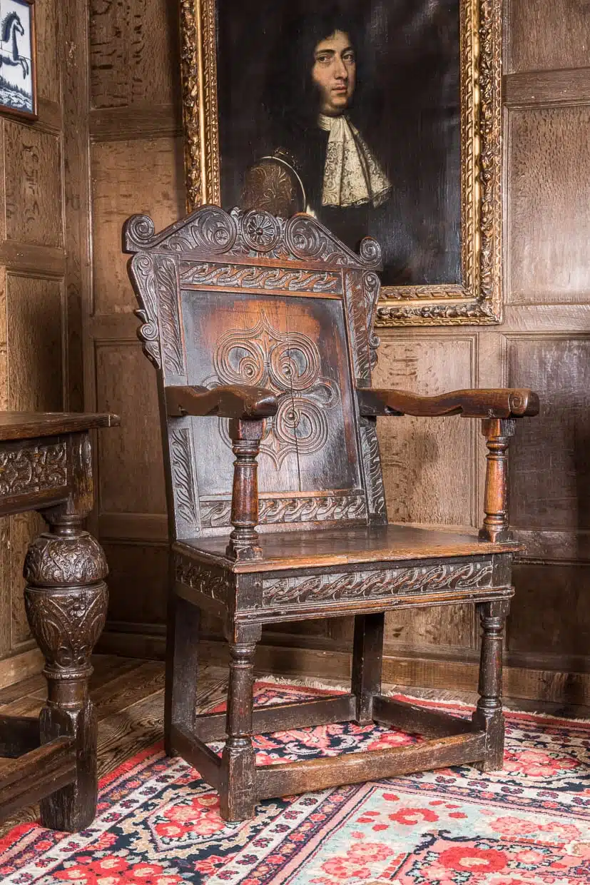 Charles I joined oak armchair