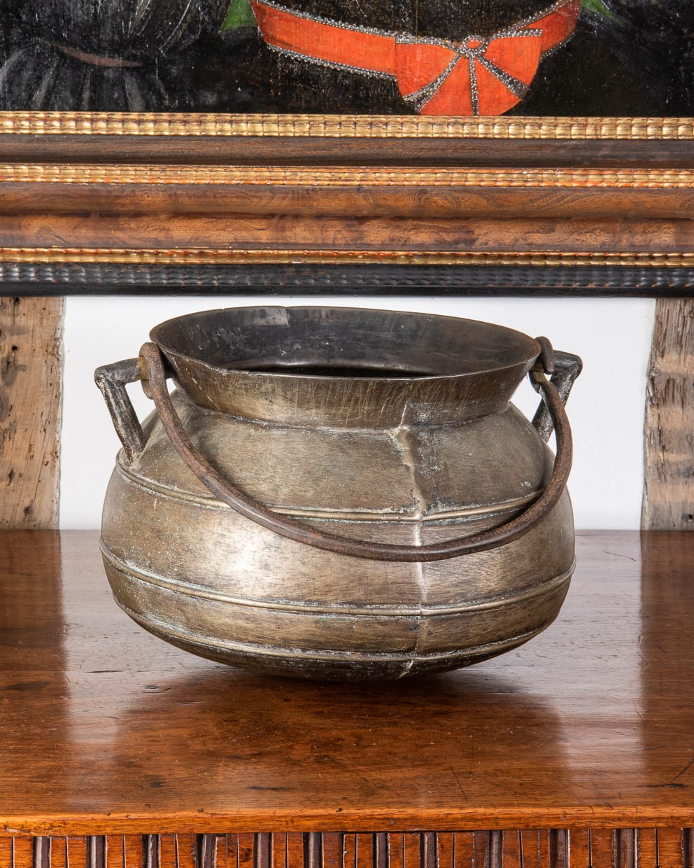 17th century bronze cauldron