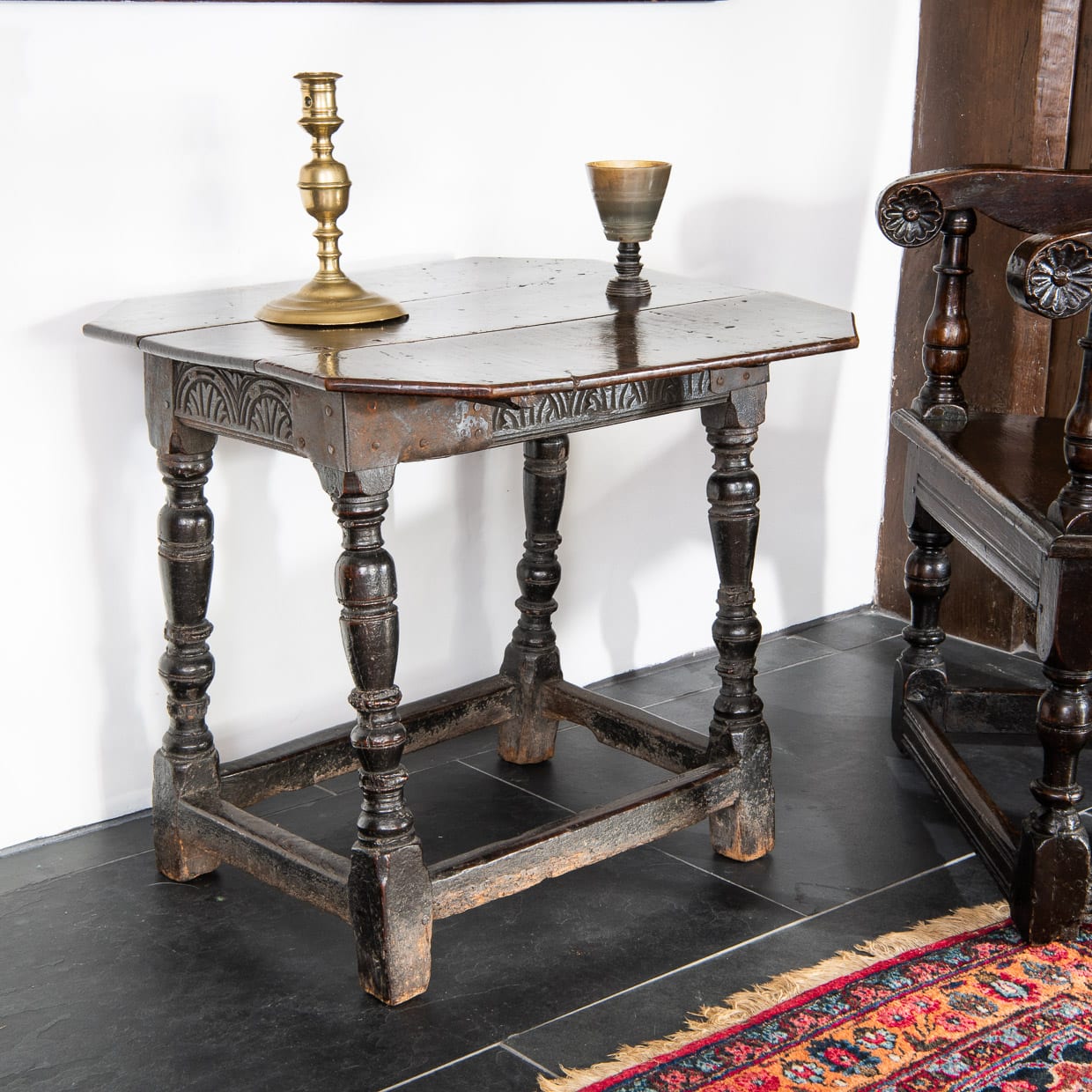 Charles I oak centre table