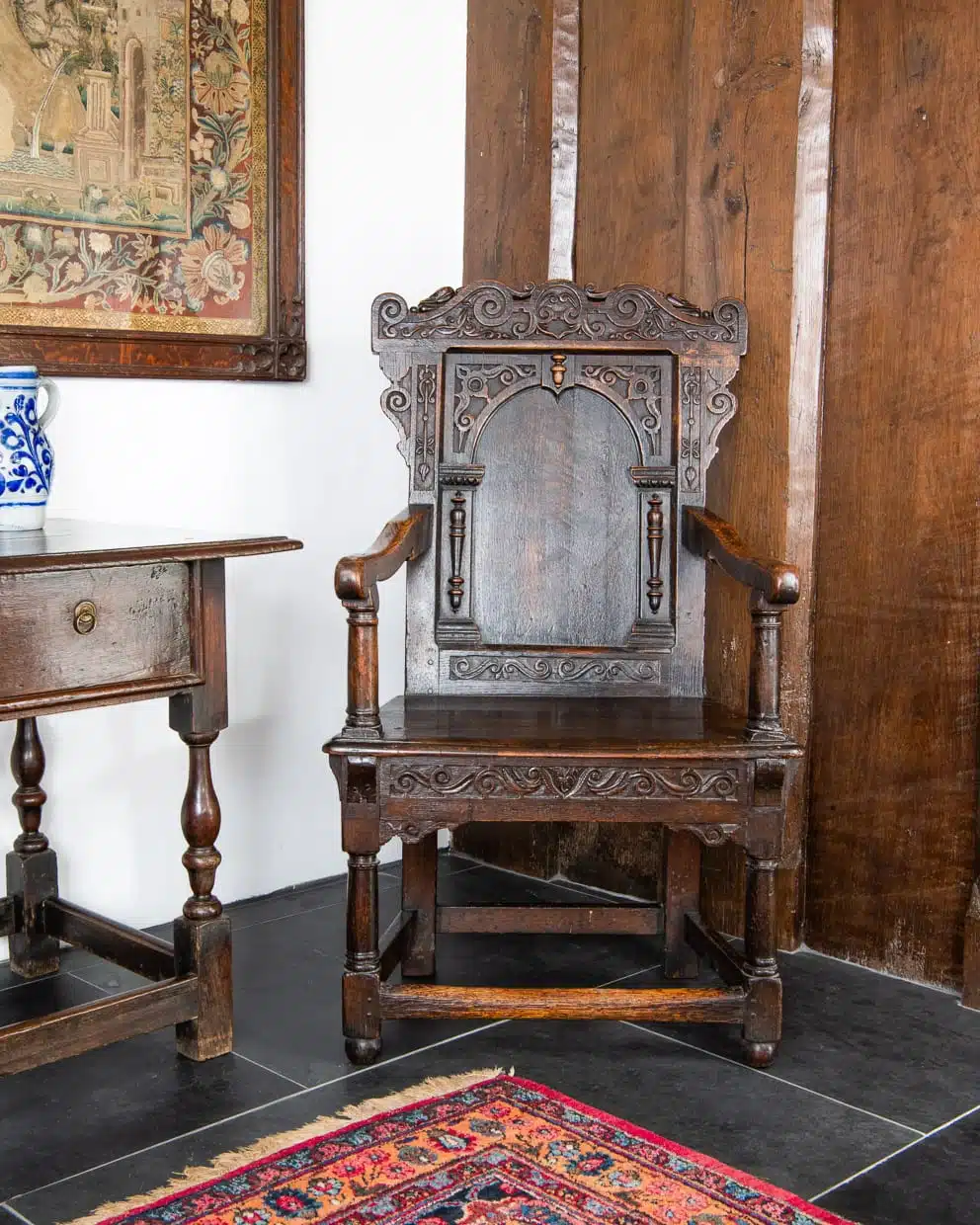 Charles I joined oak armchair