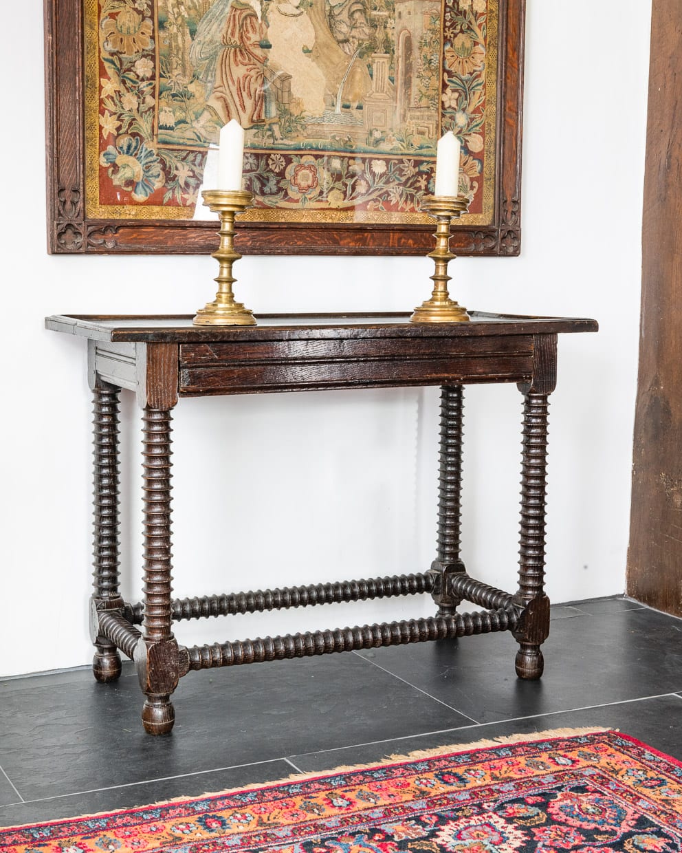 Charles II oak tray table